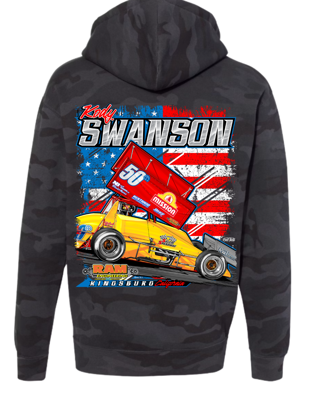 4H - Hoodies - Sprint Cars & Freedom!