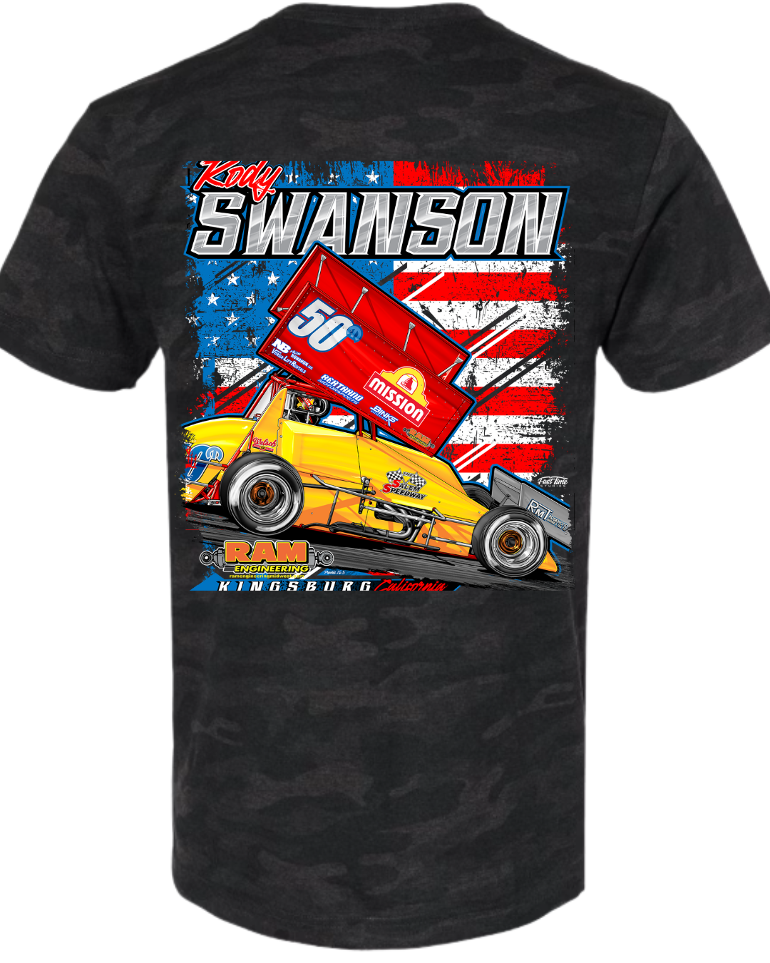 4 - Tee Shirts - Sprint Cars & Freedom!
