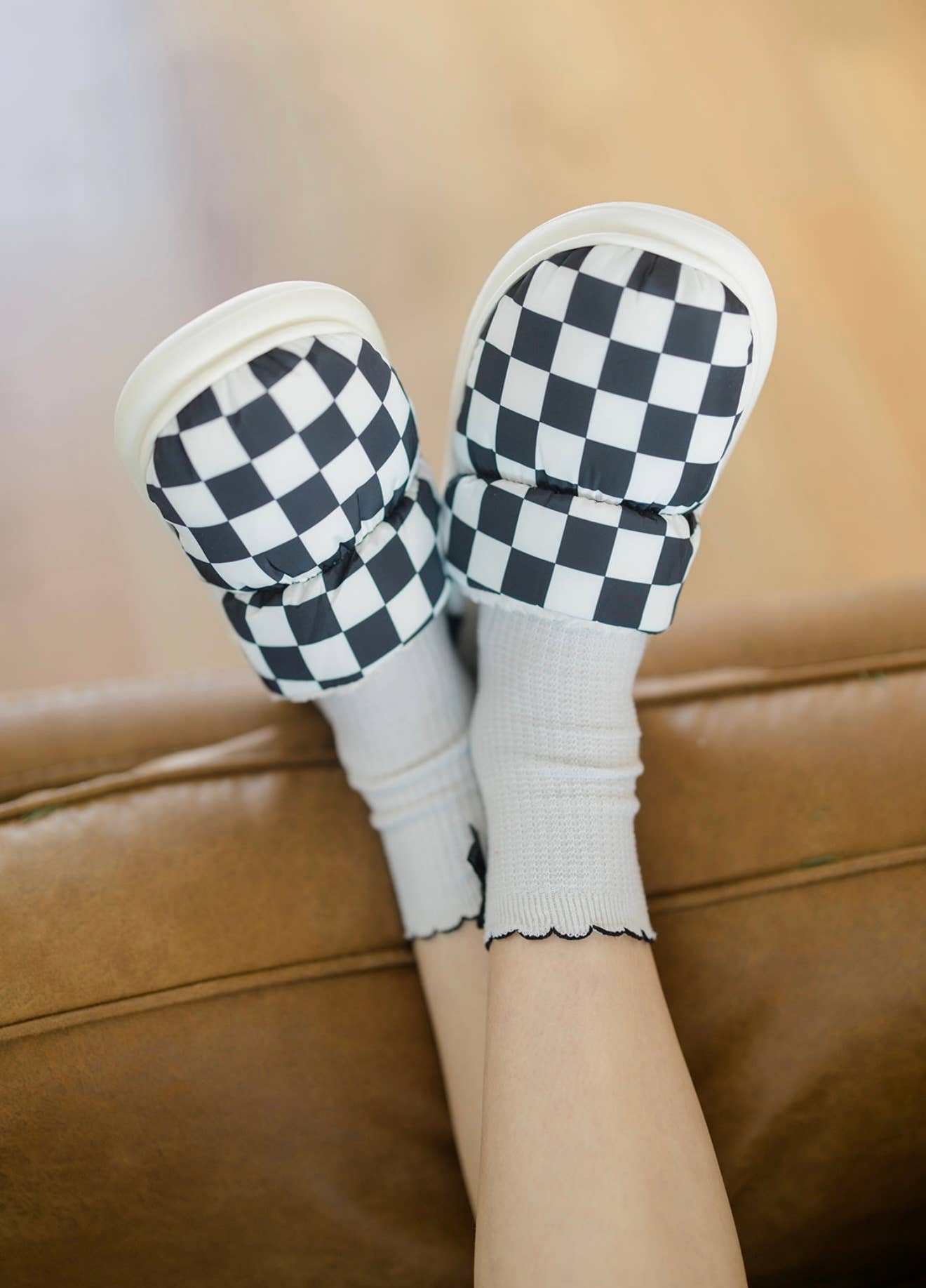 Checkered Slippers