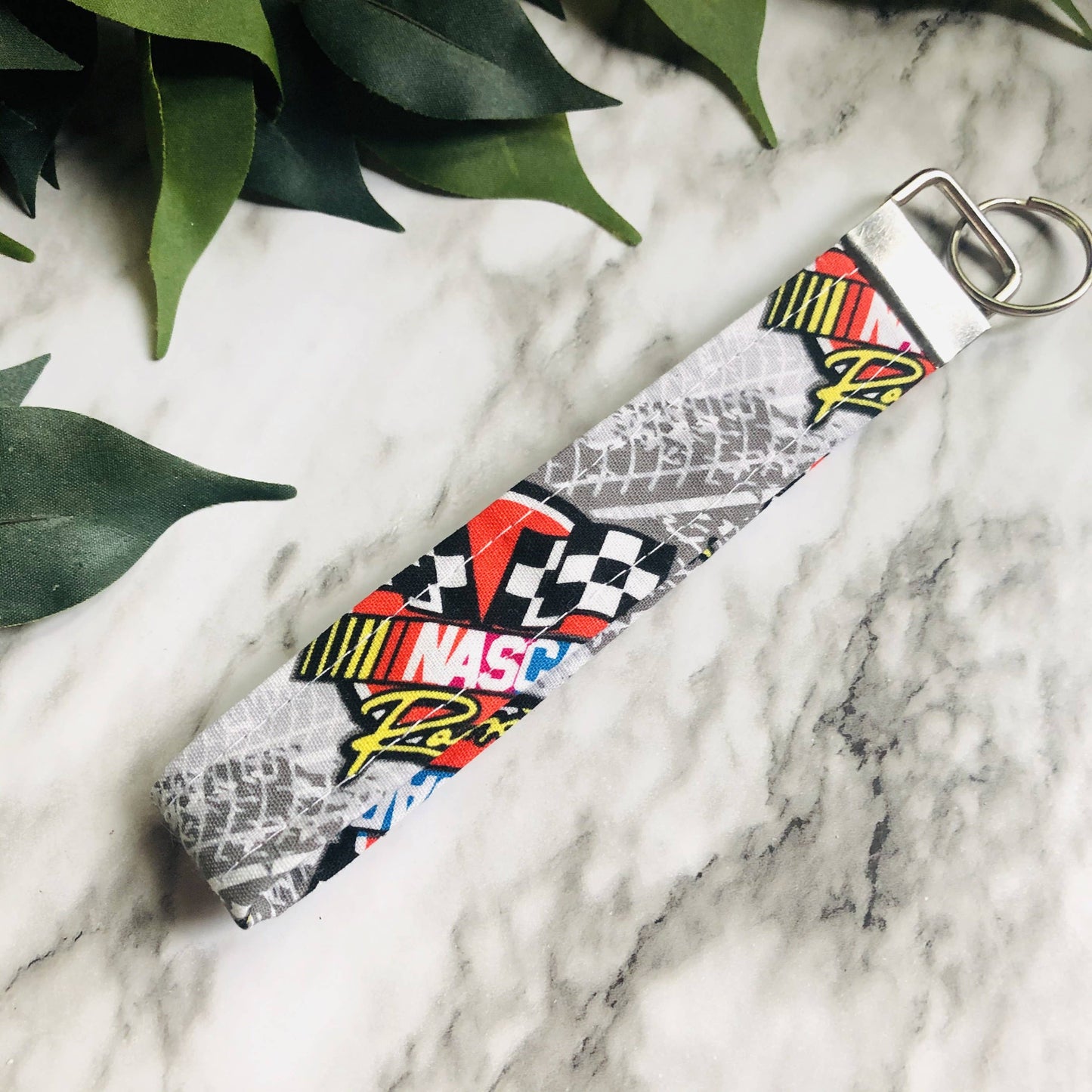 NASCAR Fabric Keychain, Key Fob