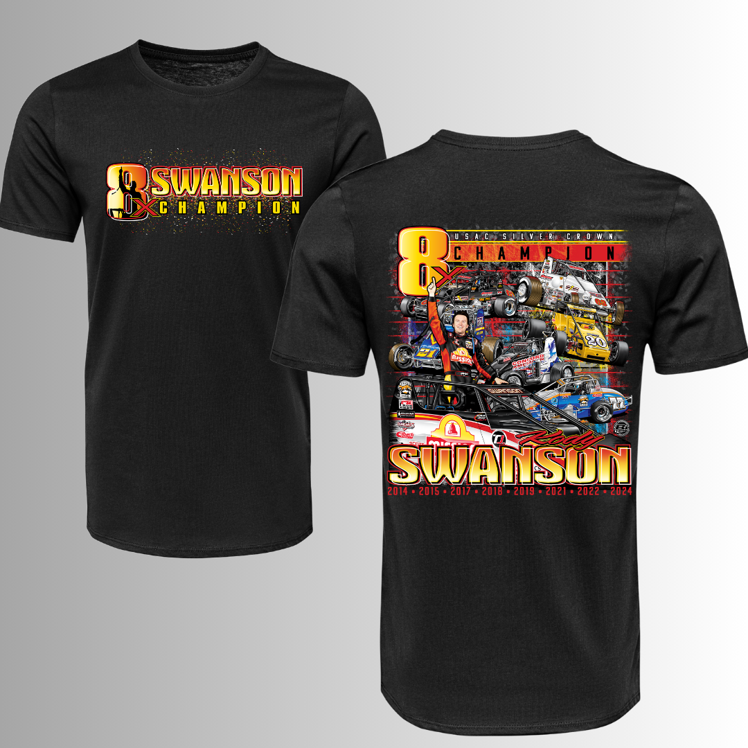 NEW - ADULT - 8x Silver Crown Champion Tee