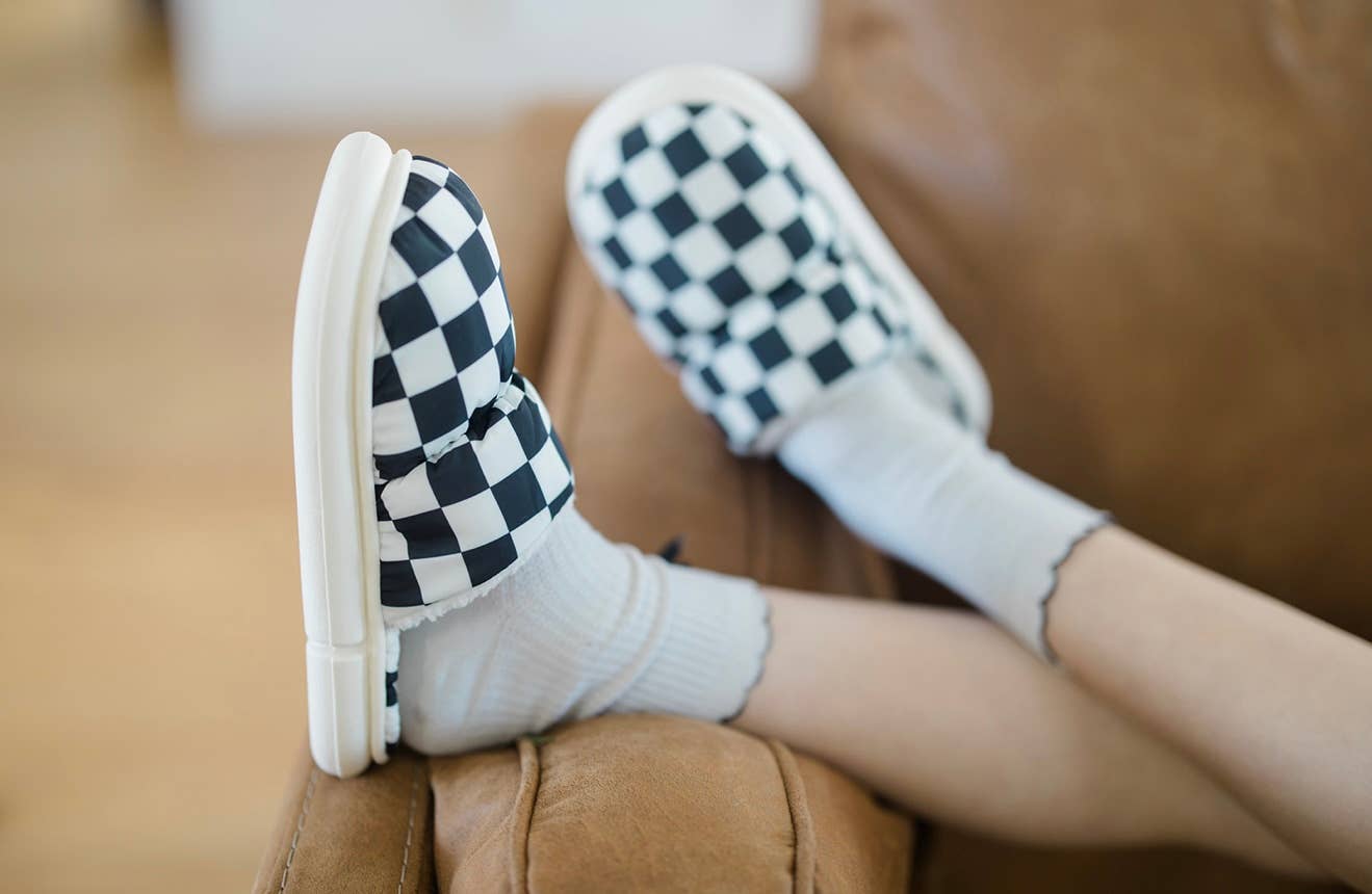 Checkered Slippers