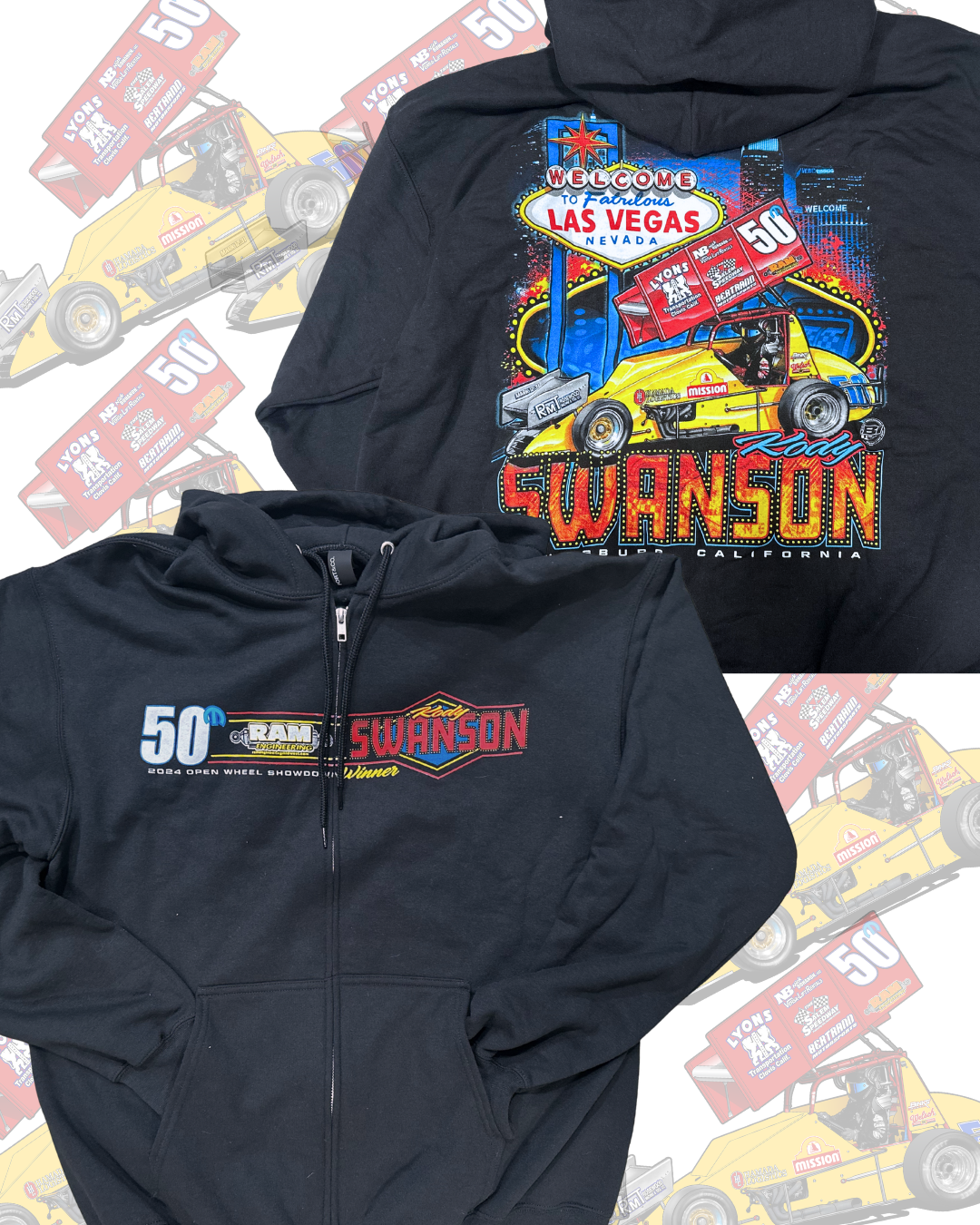 Zipper Hoodie - 2025 Las Vegas Open Wheel Showdown - 50M Wing