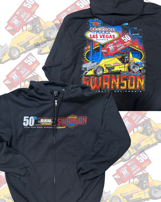 PREORDER - Zipper Hoodie - 2025 Las Vegas Open Wheel Showdown - 50M Wing Sprint