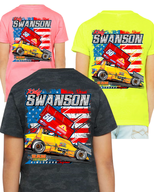 4Y - Youth Tee Shirts - Sprint Cars & Freedom!