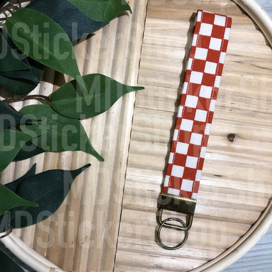 Rust Check Keychain, Key Fob