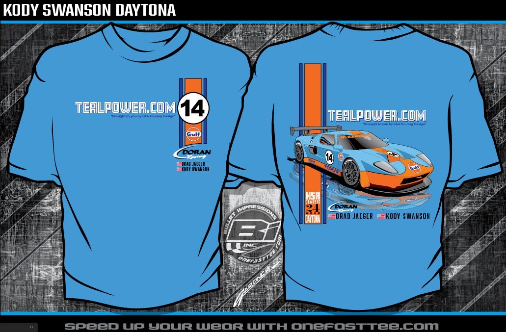 Ford GT Gulf - Daytona Classic 24 Hour - Light Blue Tee