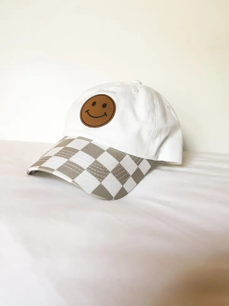 Checkered Smiley Cap - Infant & Youth